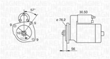 Стартер MAGNETI MARELLI 063720005010