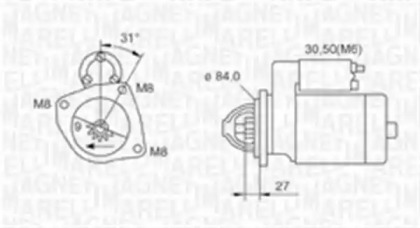 Стартер MAGNETI MARELLI 063720009010