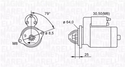 Стартер MAGNETI MARELLI 063720033010