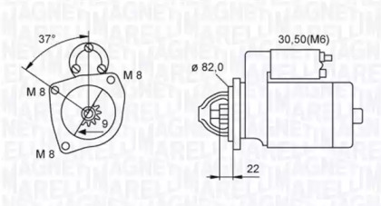 Стартер MAGNETI MARELLI 063720036010