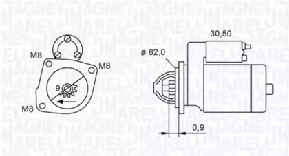 Стартер MAGNETI MARELLI 063721552010