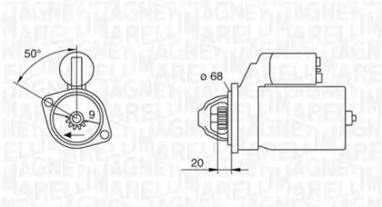 Стартер MAGNETI MARELLI 063226801010