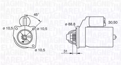 Стартер MAGNETI MARELLI 063227486010