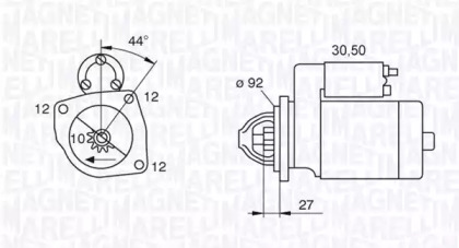 Стартер MAGNETI MARELLI 063227470010