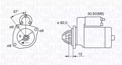 Стартер MAGNETI MARELLI 063521082040