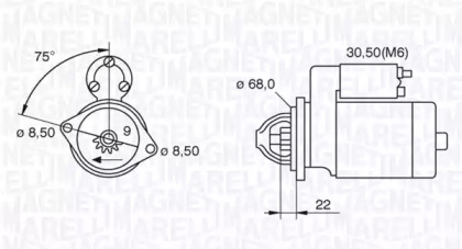 Стартер MAGNETI MARELLI 063521120350