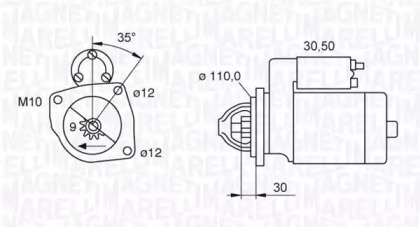 Стартер MAGNETI MARELLI 063521093440