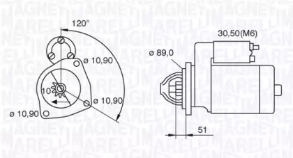 Стартер MAGNETI MARELLI 063522310160