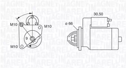 Стартер MAGNETI MARELLI 063521070470