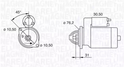 Стартер MAGNETI MARELLI 063521070580