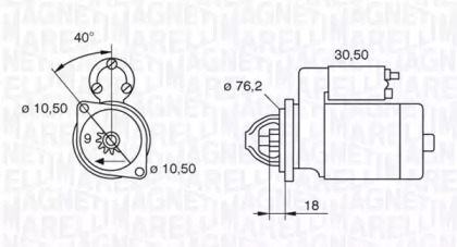 Стартер MAGNETI MARELLI 063521070620