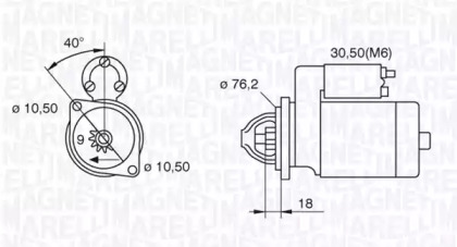 Стартер MAGNETI MARELLI 063521074300