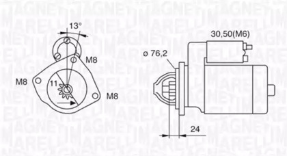 Стартер MAGNETI MARELLI 063521090110