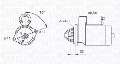 Стартер MAGNETI MARELLI 063521090350