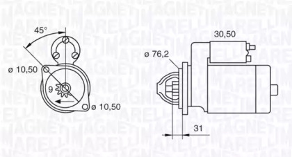 Стартер MAGNETI MARELLI 063521150350