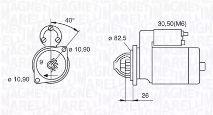 Стартер MAGNETI MARELLI 063522230160