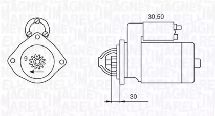 Стартер MAGNETI MARELLI 063522300090