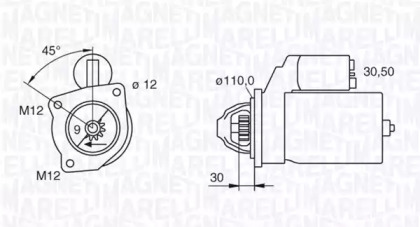 Стартер MAGNETI MARELLI 063522300230