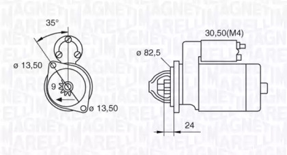 Стартер MAGNETI MARELLI 063523620760