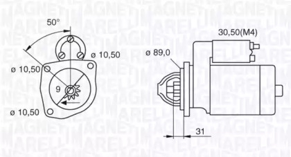 Стартер MAGNETI MARELLI 063523680010