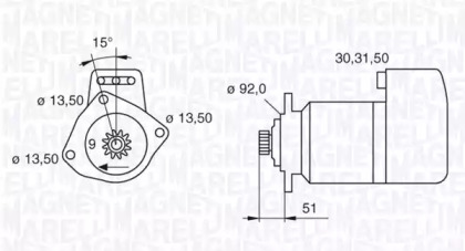 Стартер MAGNETI MARELLI 063524160780