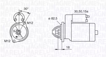 Стартер MAGNETI MARELLI 063521070680