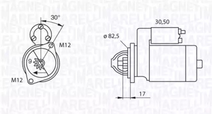 Стартер MAGNETI MARELLI 063521070730