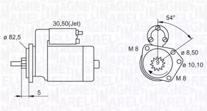 Стартер MAGNETI MARELLI 063521071030