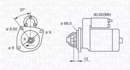 Стартер MAGNETI MARELLI 063521074110