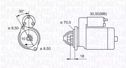 Стартер MAGNETI MARELLI 063521082170