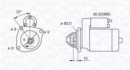 Стартер MAGNETI MARELLI 063521092680