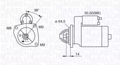 Стартер MAGNETI MARELLI 063521130060