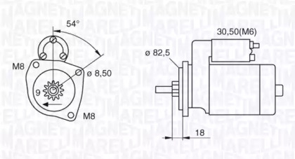 Стартер MAGNETI MARELLI 063521130070