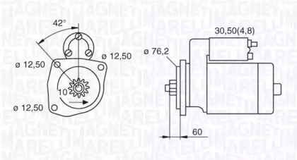 Стартер MAGNETI MARELLI 063521204100