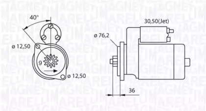 Стартер MAGNETI MARELLI 063521210280