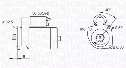 Стартер MAGNETI MARELLI 063521210300