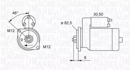 Стартер MAGNETI MARELLI 063521240200