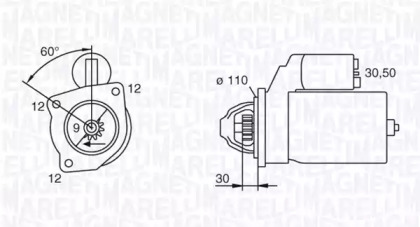 Стартер MAGNETI MARELLI 063217126010