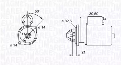 Стартер MAGNETI MARELLI 063207138010