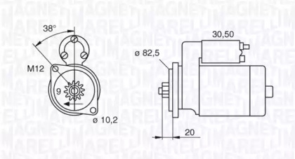 Стартер MAGNETI MARELLI 063522601010