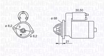 Стартер MAGNETI MARELLI 063522604010