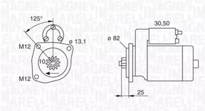 Стартер MAGNETI MARELLI 063522609010