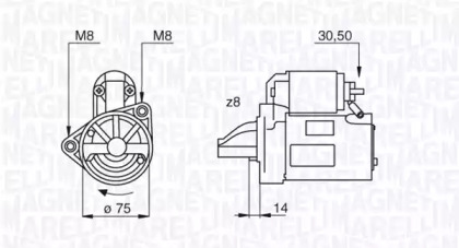 Стартер MAGNETI MARELLI 063522611010