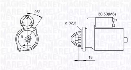 Стартер MAGNETI MARELLI 063522612010