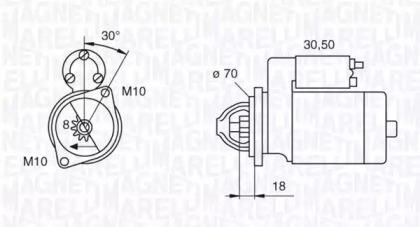 Стартер MAGNETI MARELLI 063522618010