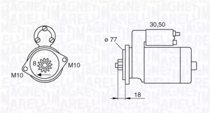 Стартер MAGNETI MARELLI 063522620010