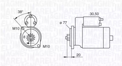 Стартер MAGNETI MARELLI 063522621010