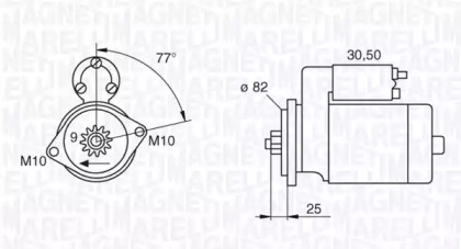 Стартер MAGNETI MARELLI 063522622010