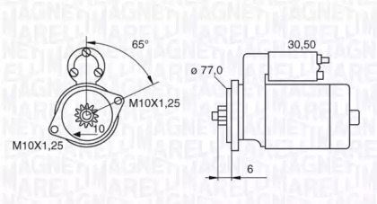 Стартер MAGNETI MARELLI 063522623010