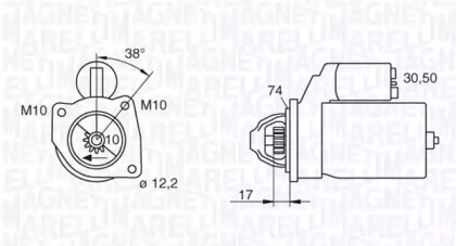 Стартер MAGNETI MARELLI 063522625010